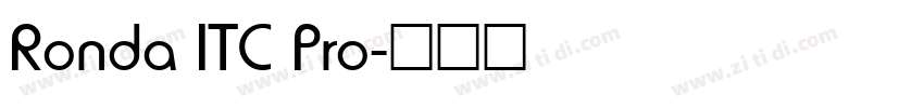 Ronda ITC Pro字体转换